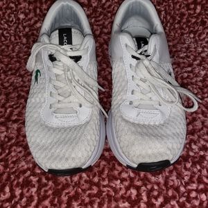 White Lacoste boy's tennis size 2